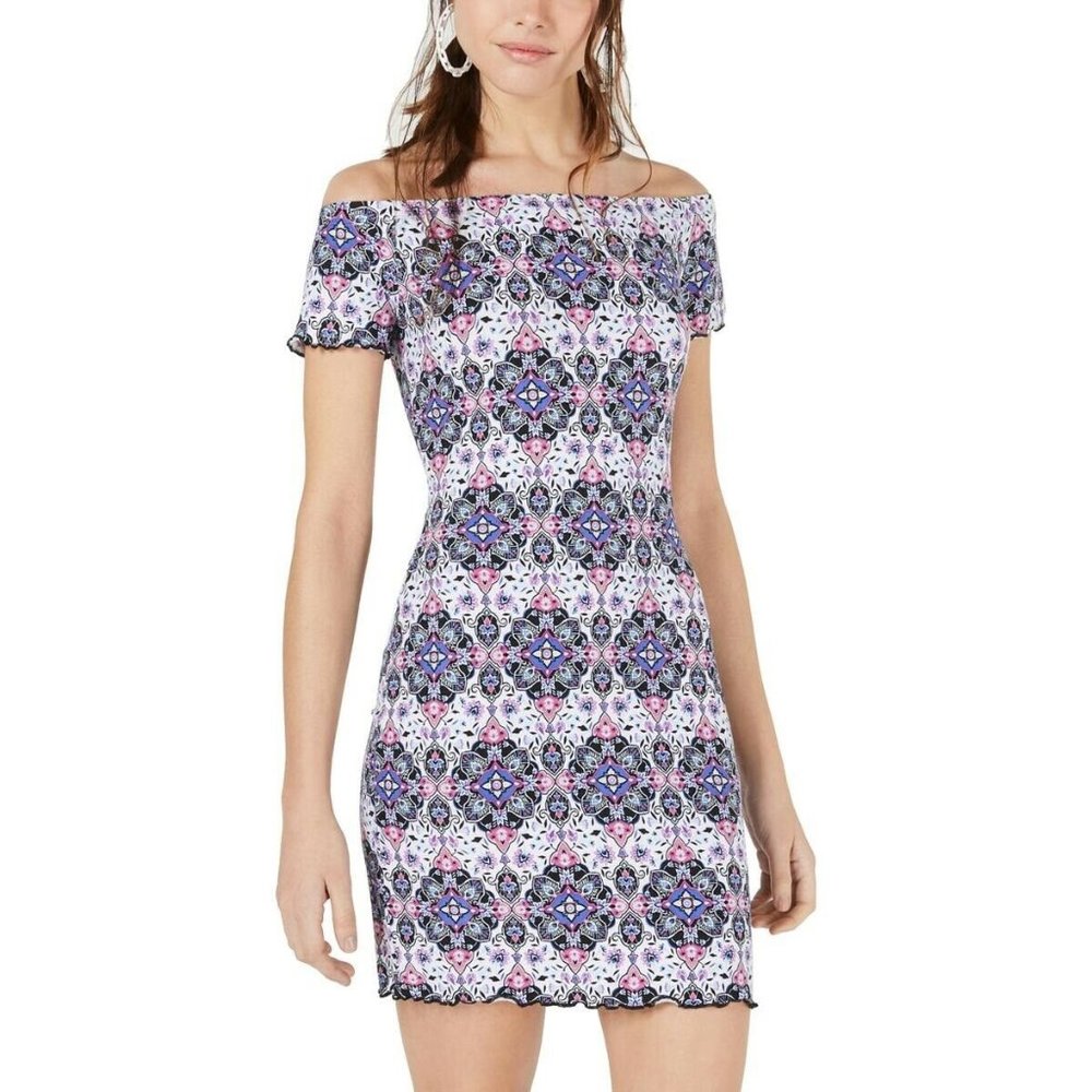 Ultra Flirt Junior M Purple Pink Dress NWT AL26